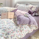 GobekUsa Cozy Pattern Printed 4Pcs Single Bedding Set - Soft Cotton Fabric