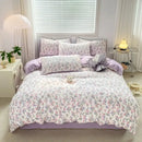 GobekUsa Double Layer Yarn Cozy Bed Sheet Set - High-Quality Washed Cotton Printed Bedding