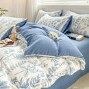 GobekUsa Double Layer Yarn Cozy Bed Sheet Set - High-Quality Washed Cotton Printed Bedding