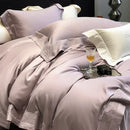 GobekUsa 1200TC Luxury Embroidery Bedding Set with Wide Edge & Lyocell Cotton Brushed Fabric