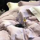 GobekUsa 1200TC Luxury Embroidery Bedding Set with Wide Edge & Lyocell Cotton Brushed Fabric
