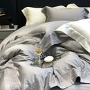 GobekUsa 1200TC Luxury Embroidery Bedding Set with Wide Edge & Lyocell Cotton Brushed Fabric