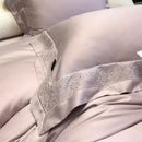 GobekUsa 1200TC Luxury Embroidery Bedding Set with Wide Edge & Lyocell Cotton Brushed Fabric