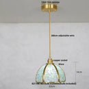 GobekUsa Crystal Glass LED Pendant Light Fixture for Kitchen Dining Room Bar Luxury Art Decor