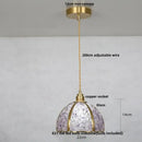 GobekUsa Crystal Glass LED Pendant Light Fixture for Kitchen Dining Room Bar Luxury Art Decor