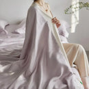 GobekUsa Light Luxury Jacquard Quilt Set with Sheets & Pillowcases - Ice Silk, Washable & Cooling