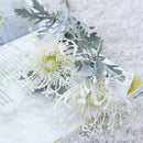 Lavender & orange artificial crab claw branch wedding decor living room by Decorbites