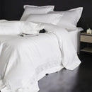 GobekUsa 1200TC Egyptian Cotton Lace Embroidery Bedding Set: 1 Duvet, 1 Sheet, 2 Pillowcases