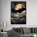 Layered Moonset Canvas