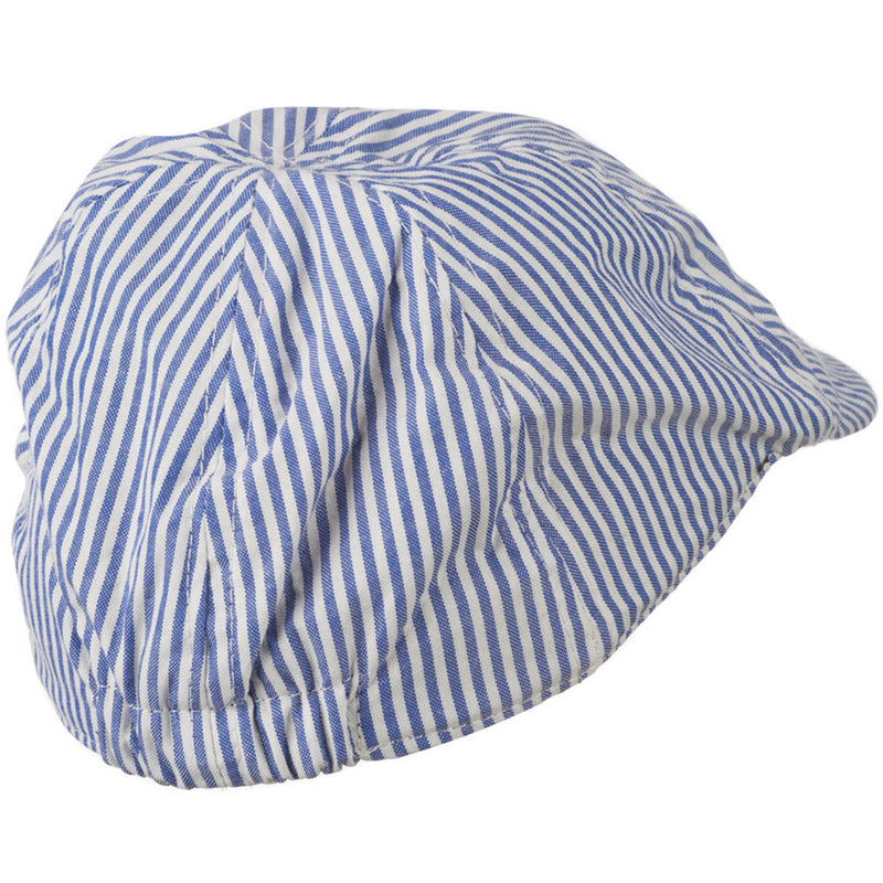 Boy's Light Blue Striped Driving Cap