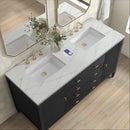 James Martin Myrrin 60" Double Bathroom Vanity, Carbon Oak
