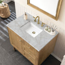 James Martin Laurent 36" Dual Mount Single Bathroom Vanity, Light Natural Oak