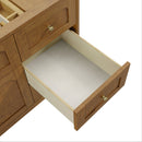 James Martin Laurent 48" Dual Mount Single Bathroom Vanity, Honey Oak
