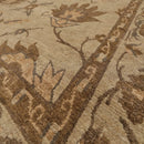 8x10 Moss, Tan Hand Knotted Wool Arts & Crafts Tibetan Area Rug