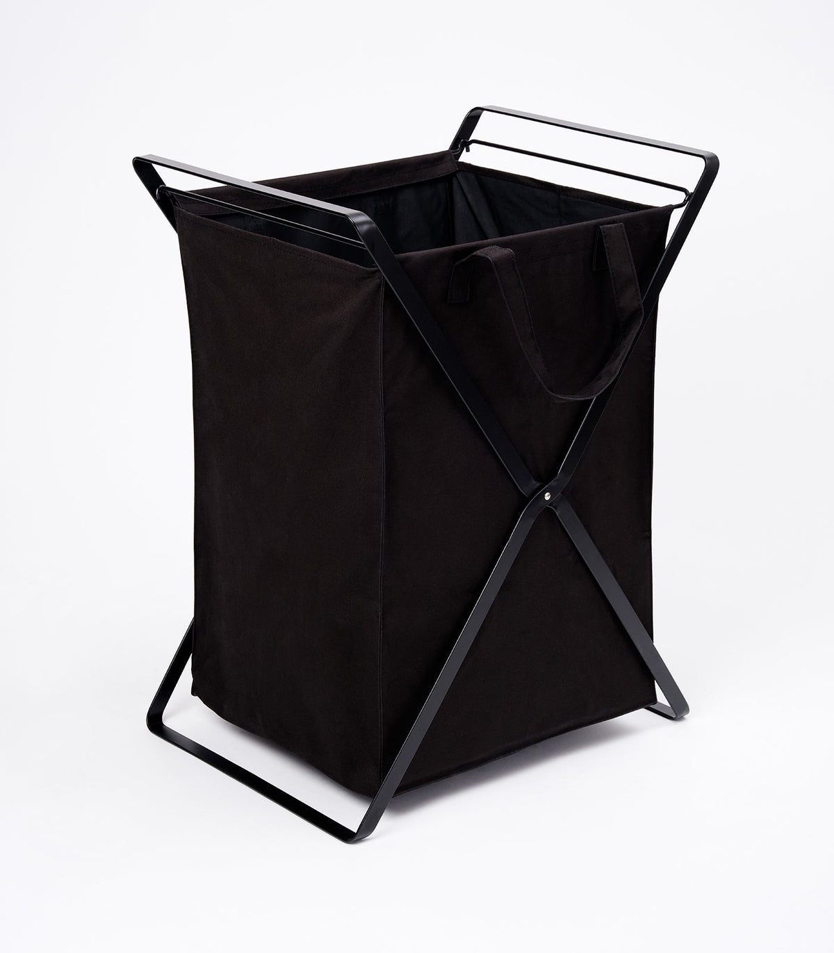Laundry Hamper with Cotton Liner - Two Sizes - Steel + Cotton, photo 13 of 18