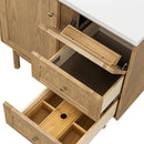 James Martin Laurent 36" Dual Mount Single Bathroom Vanity, Light Natural Oak