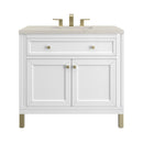 James Martin Chicago 36" Single Bathroom Vanity, Glossy White