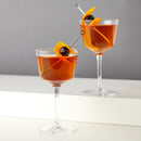 Raye Angled Crystal Nick & Nora Glasses Set of 2 by Viski