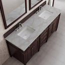 James Martin Brittany 72" Double Bathroom Vanity, Burnished Mahogany