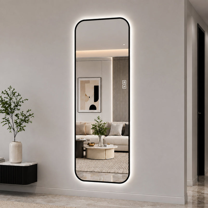 65" x 24" Oversized Backlit Rectangular LED Full Length Mirror, photo 2 of 10