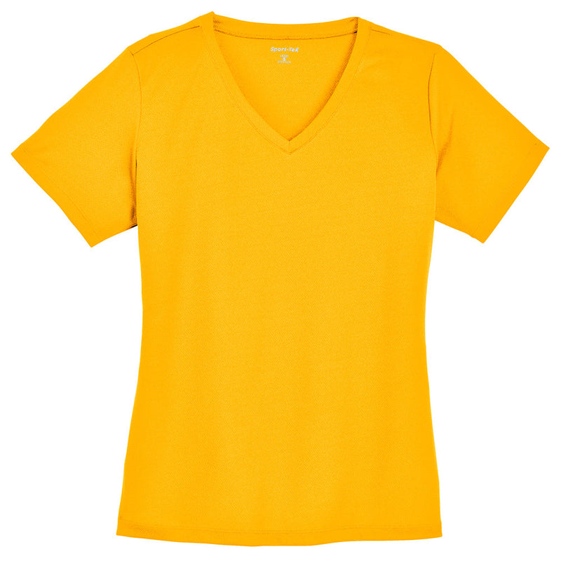 Ladies Big Size Mesh V-Neck T-Shirt