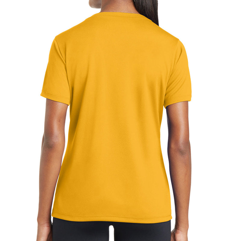 Ladies Big Size Mesh V-Neck T-Shirt