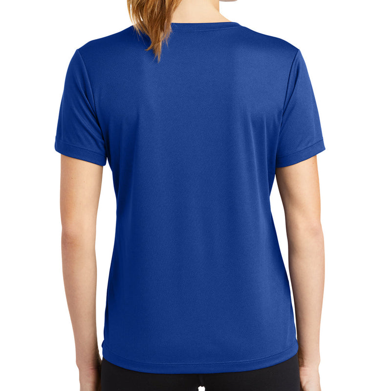 Ladies Big Size Mesh V-Neck T-Shirt