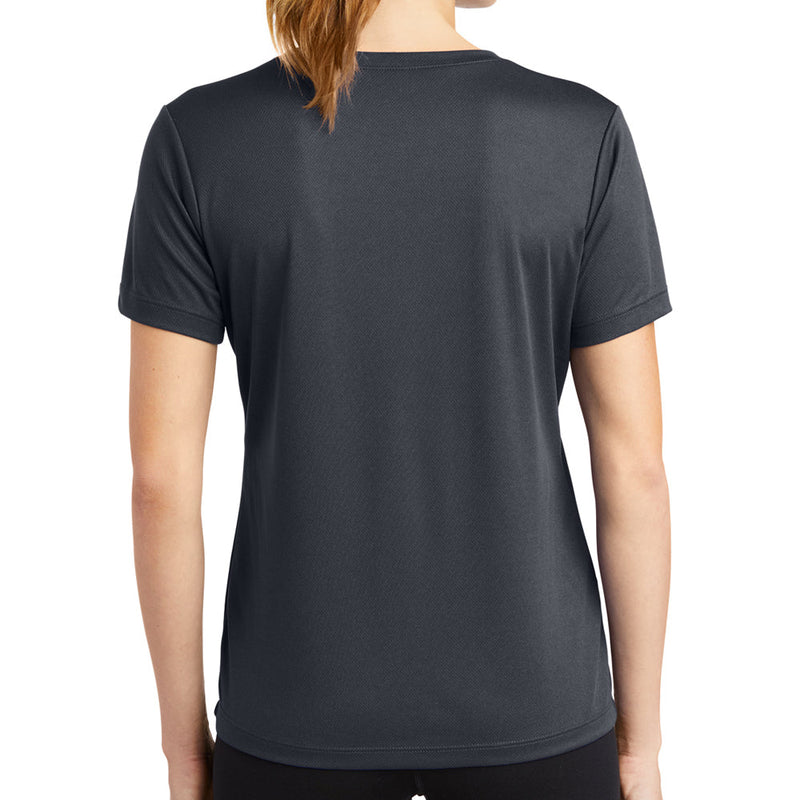 Ladies Big Size Mesh V-Neck T-Shirt