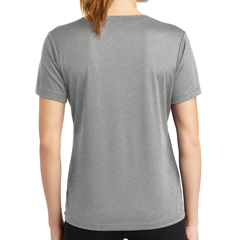 Ladies Big Size Mesh V-Neck T-Shirt