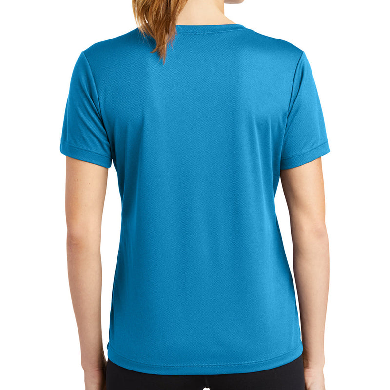 Ladies Big Size Mesh V-Neck T-Shirt