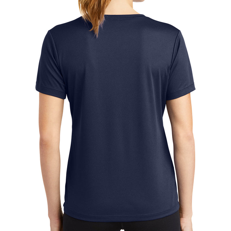 Ladies Big Size Mesh V-Neck T-Shirt