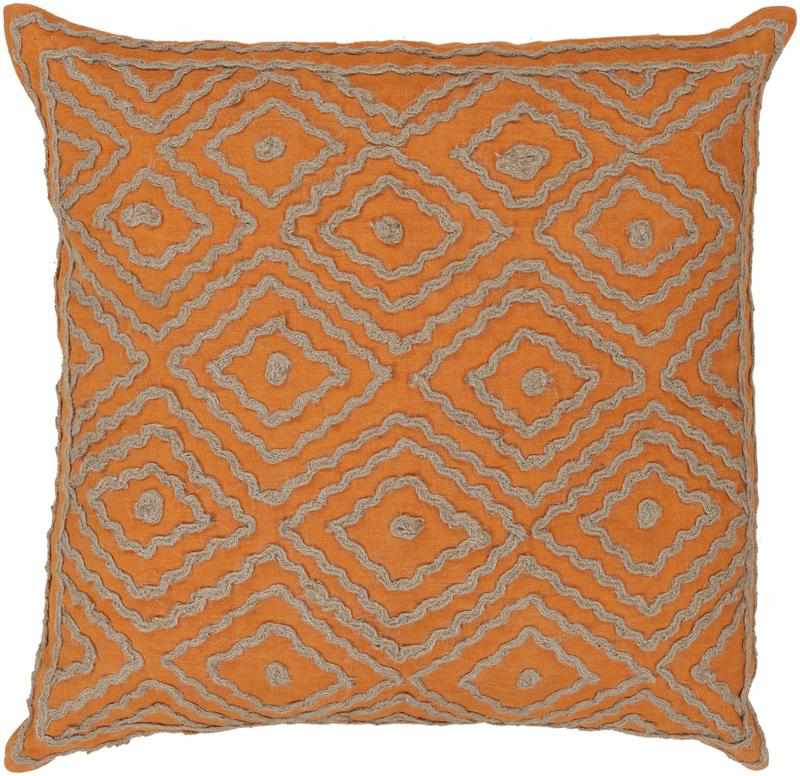 Vijfhoek Burnt Orange Pillow Cover