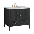 James Martin Myrrin 36" Single Bathroom Vanity, Carbon Oak
