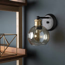 Leabrook Black Metal Wall Sconce