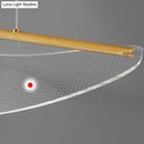 GobekUsa Leaf Shaped Acrylic LED Suspension Light - Natural Elegance for Dining Room