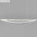 GobekUsa Leaf Shaped Acrylic LED Suspension Light - Natural Elegance for Dining Room