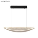 GobekUsa Leaf Shaped Acrylic LED Suspension Light - Natural Elegance for Dining Room
