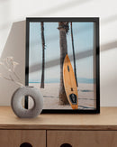 Yellow surfboard