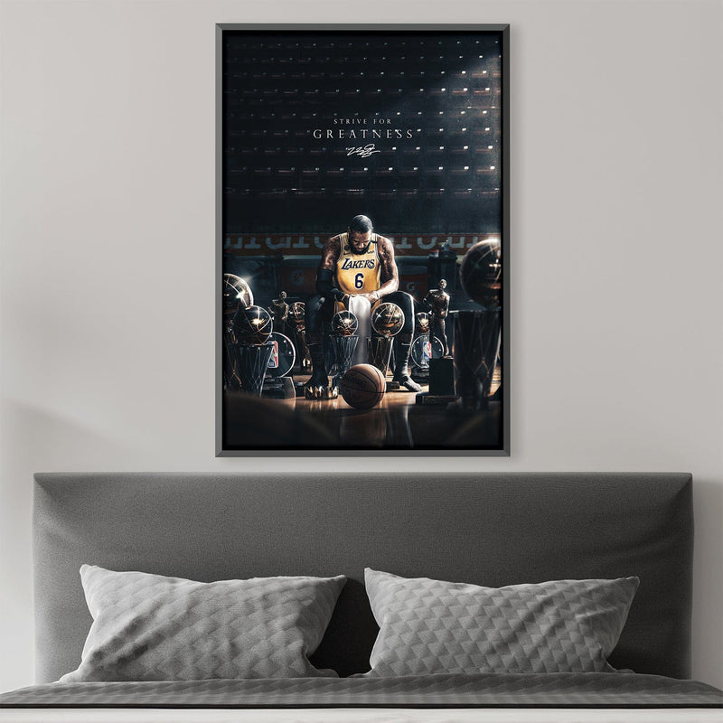 Lebron Trophies Canvas