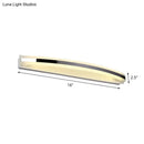 GobekUsa LED Acrylic Vanity Light in Chrome: Streamlined Wall Lighting Solution for Warm/White Bathroom Ambiance