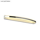 GobekUsa LED Acrylic Vanity Light in Chrome: Streamlined Wall Lighting Solution for Warm/White Bathroom Ambiance