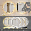 GobekUsa LED Backlit Round Bathroom Vanity Mirror