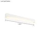 GobekUsa LED Bath Vanity Light with Modern Metal Shade - White Surface Wall Sconce in Three Sizes (16.5"/20.5"/24.5")