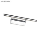 GobekUsa LED Bathroom Wall Lamp in Chrome - Cylinder Vanity Lighting with Warm/White Light, 10"/16" L