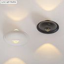 GobekUsa LED Bedroom Wall Sconce Lamp with Contemporary Triangle Aluminum Shade and Black/White Finish in White/Warm Lighting