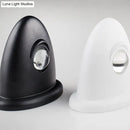 GobekUsa LED Bedroom Wall Sconce Lamp with Contemporary Triangle Aluminum Shade and Black/White Finish in White/Warm Lighting