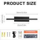 GobekUsa Led Black Rechargeable 330 Rotated Wall Sconce