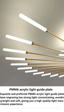GobekUsa LED Ceiling Chandelier Light Nordic Design