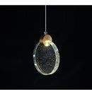 GobekUsa LED Crystal Pendant Light for Bedroom and Bathroom