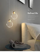 GobekUsa LED Crystal Pendant Light for Bedroom and Bathroom